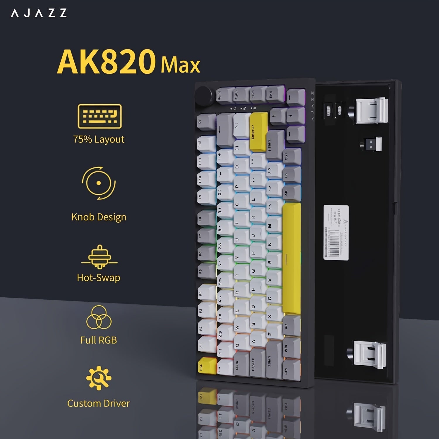 AJAZZ AK820 MAX HE Esports magnetic axis — 14
