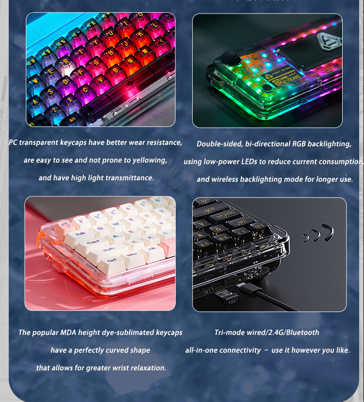 AJAZZ B67 65% Gasket Hotswap — 8