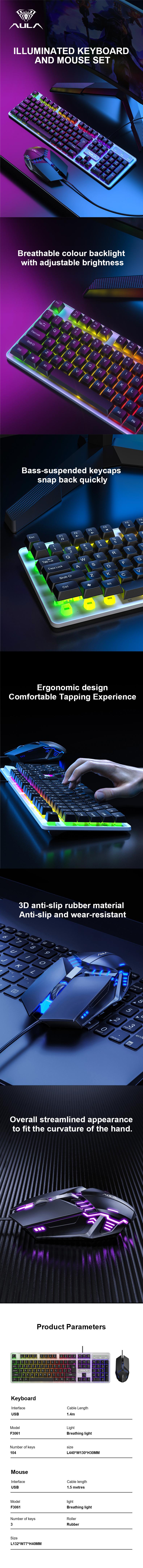 AULA F3061 Combo — 3