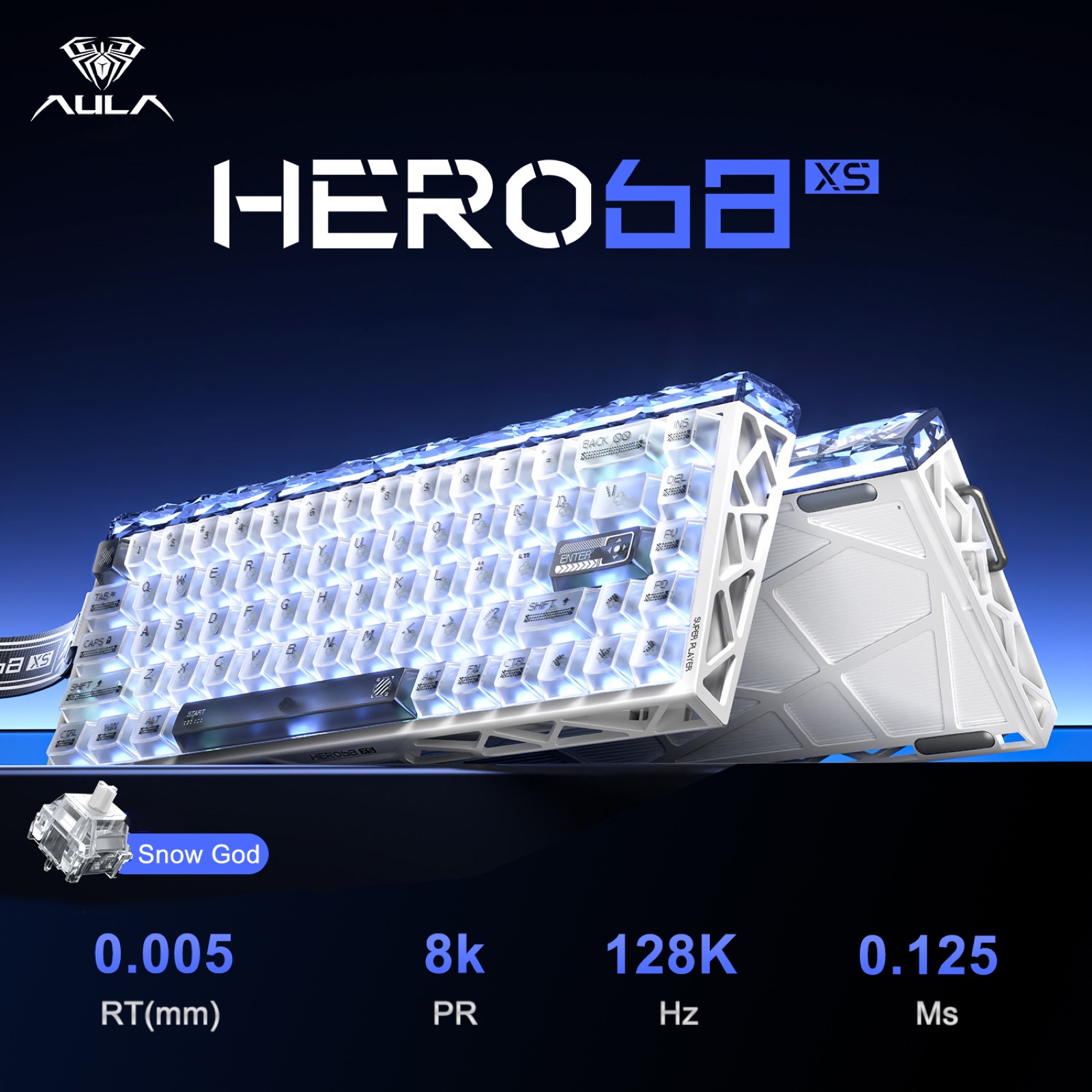 AULA HERO68 XS White