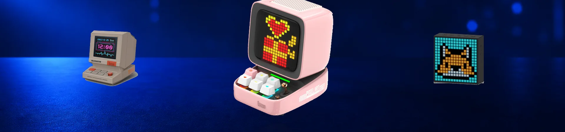 Пиксельные колонки Divoom: Ditoo Pro, MiniToo, Timebox Evo