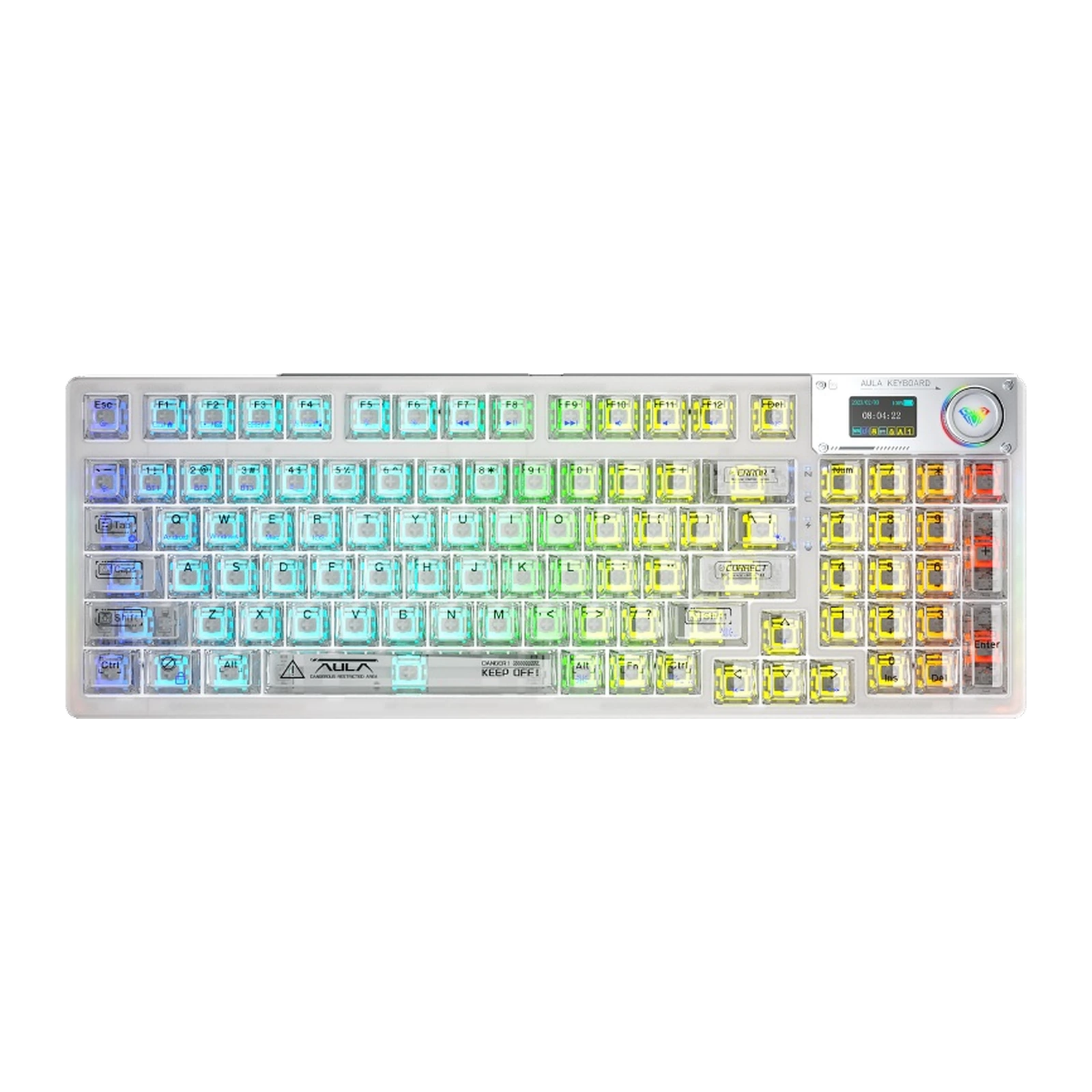 AULA F98 Pro, белый прозрачный