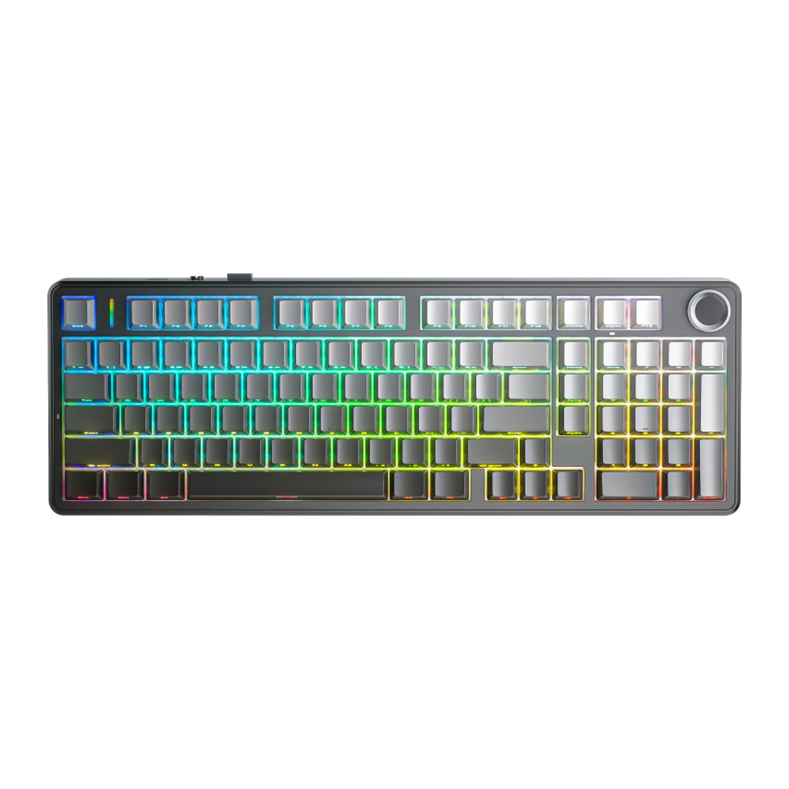 AULA F99 Pro, градиентный серый, боковая гравировка