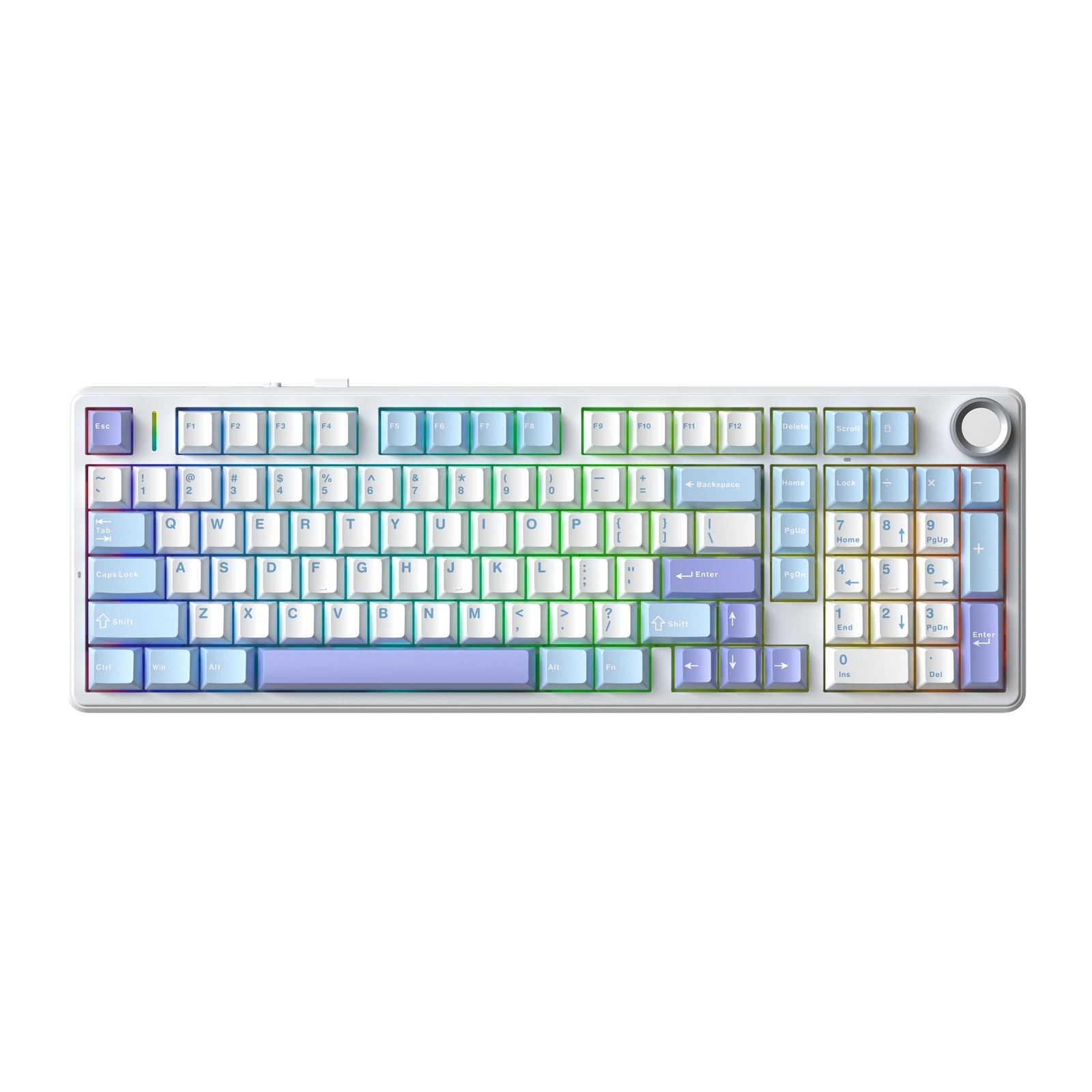 AULA F99 Pro, светло-голубой + белый + тёмно-фиолетовый