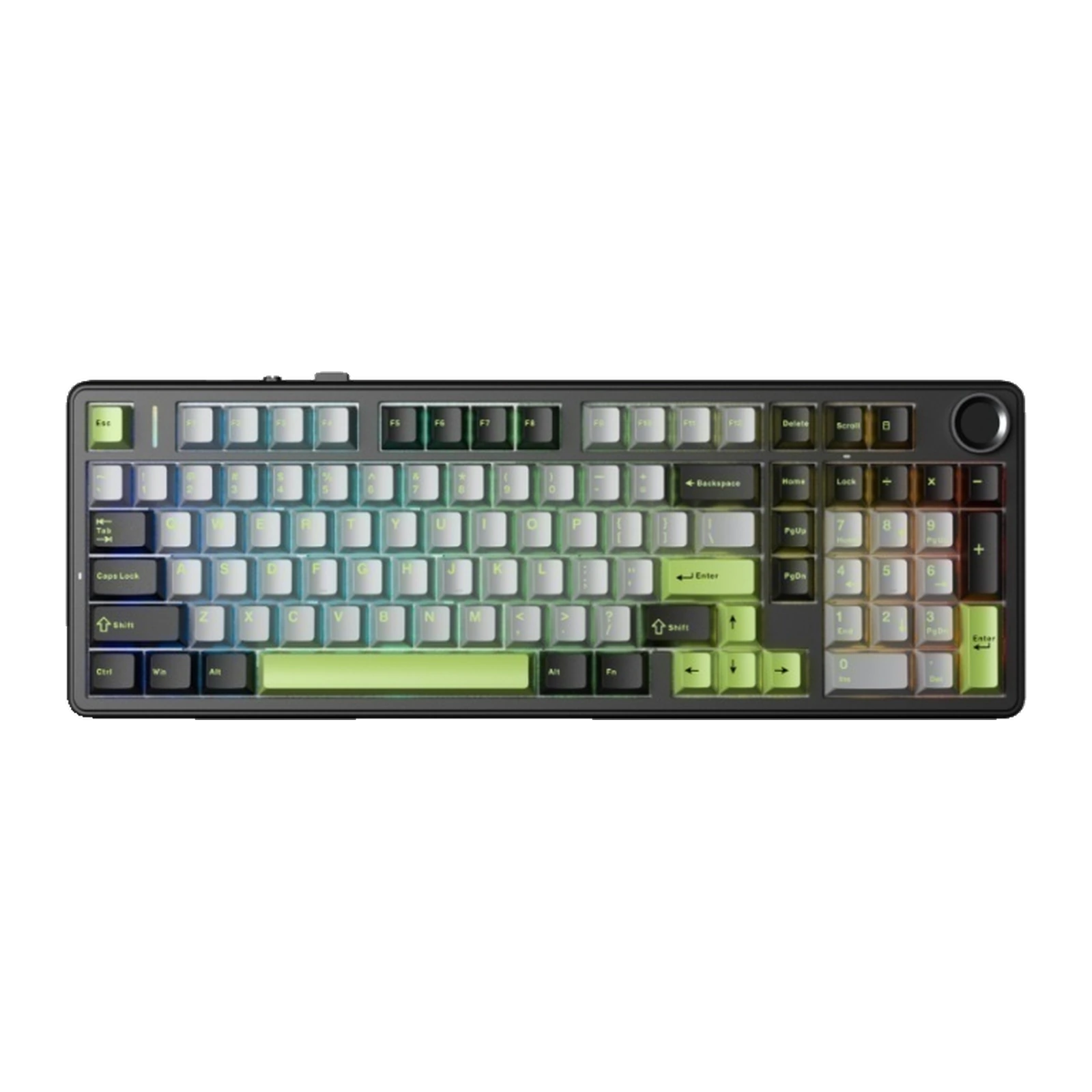AULA F99 Pro, чёрный + серый + зелёный