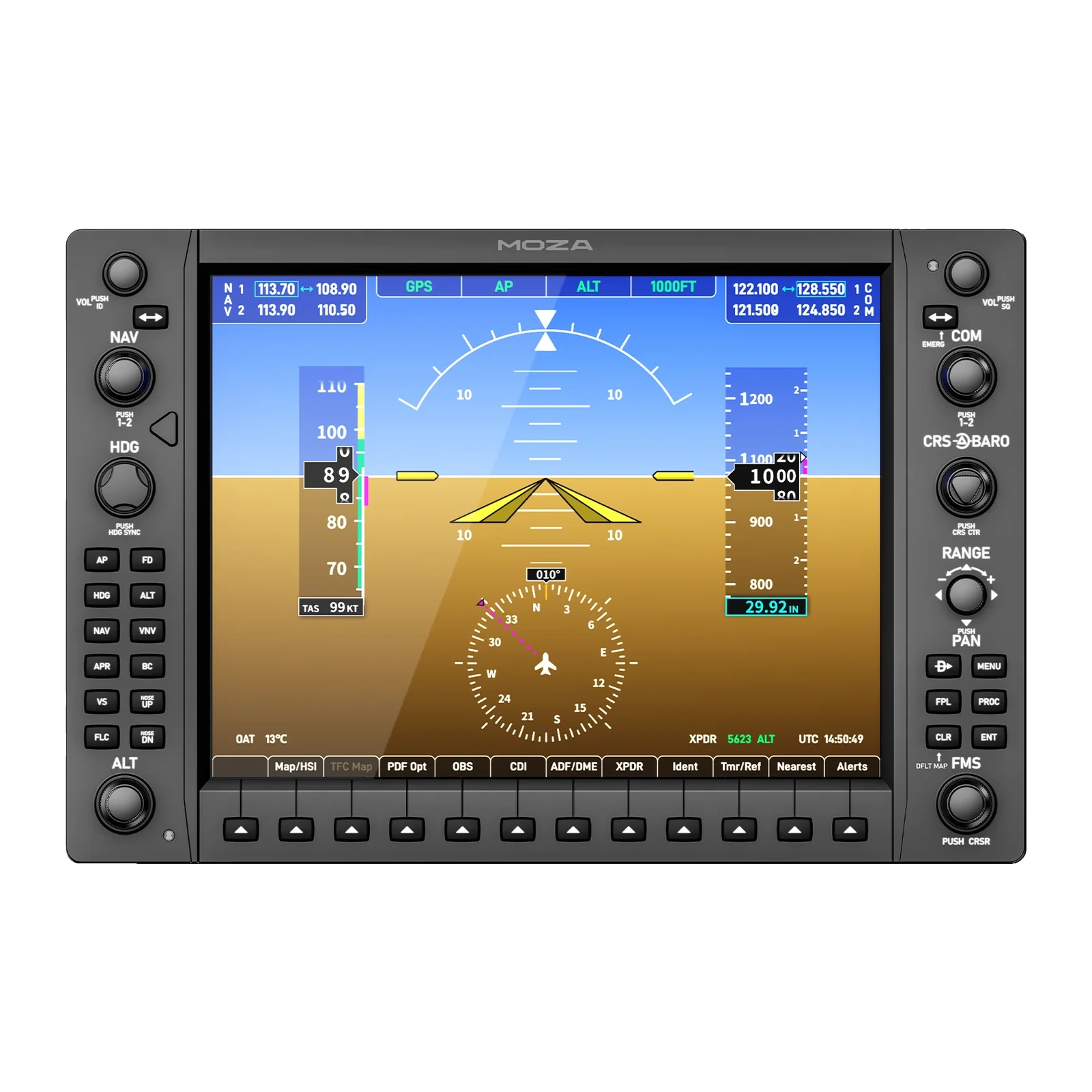 MOZA MGX1000 Instrument Panel