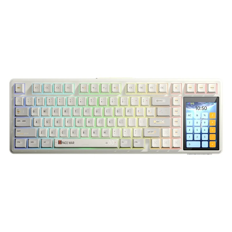 AULA L99 в расцветке Café Latte Gray: молочно-кофейный корпус и колпачки