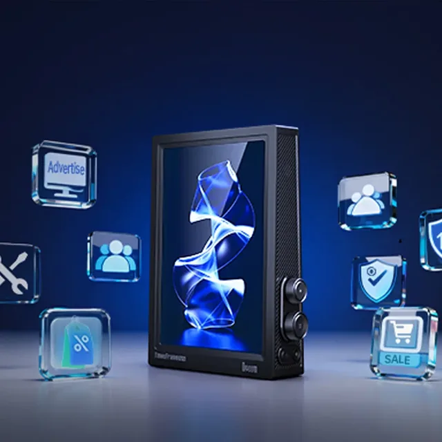 Divoom Times Frame Pure как витринный дисплей: вокруг иконки рекламы, скидок и сервиса