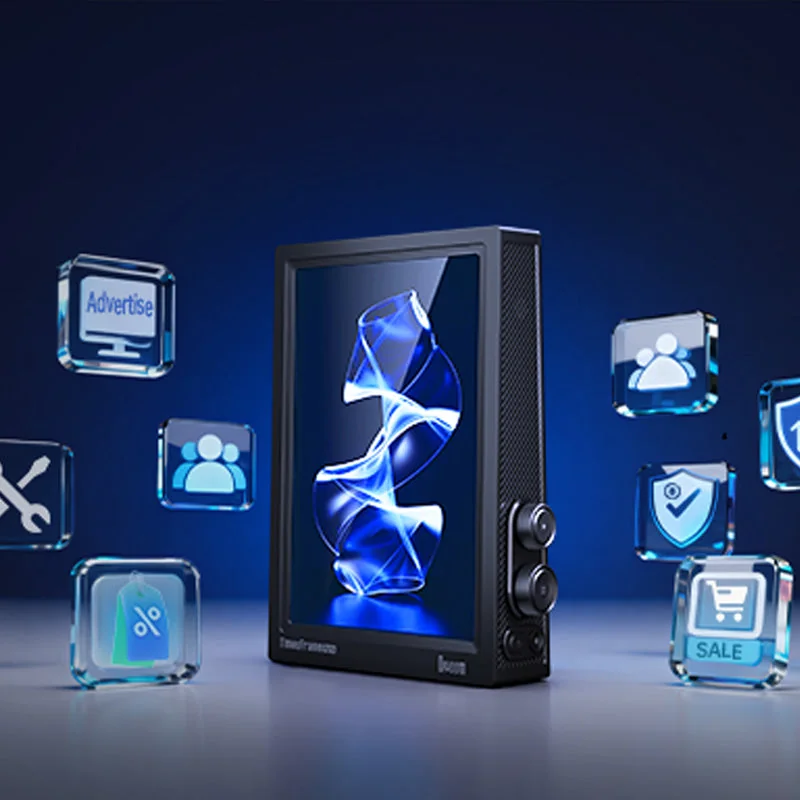 Divoom Times Frame Pure как витринный дисплей: вокруг иконки рекламы, скидок и сервиса