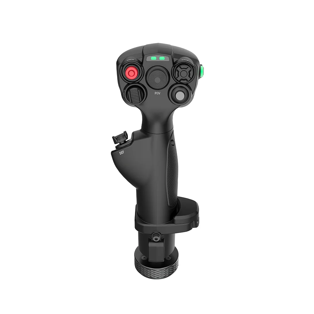 Ручка MOZA MHG Flightstick из комплекта AB6: кнопки, переключатели и хат на верхней площадке