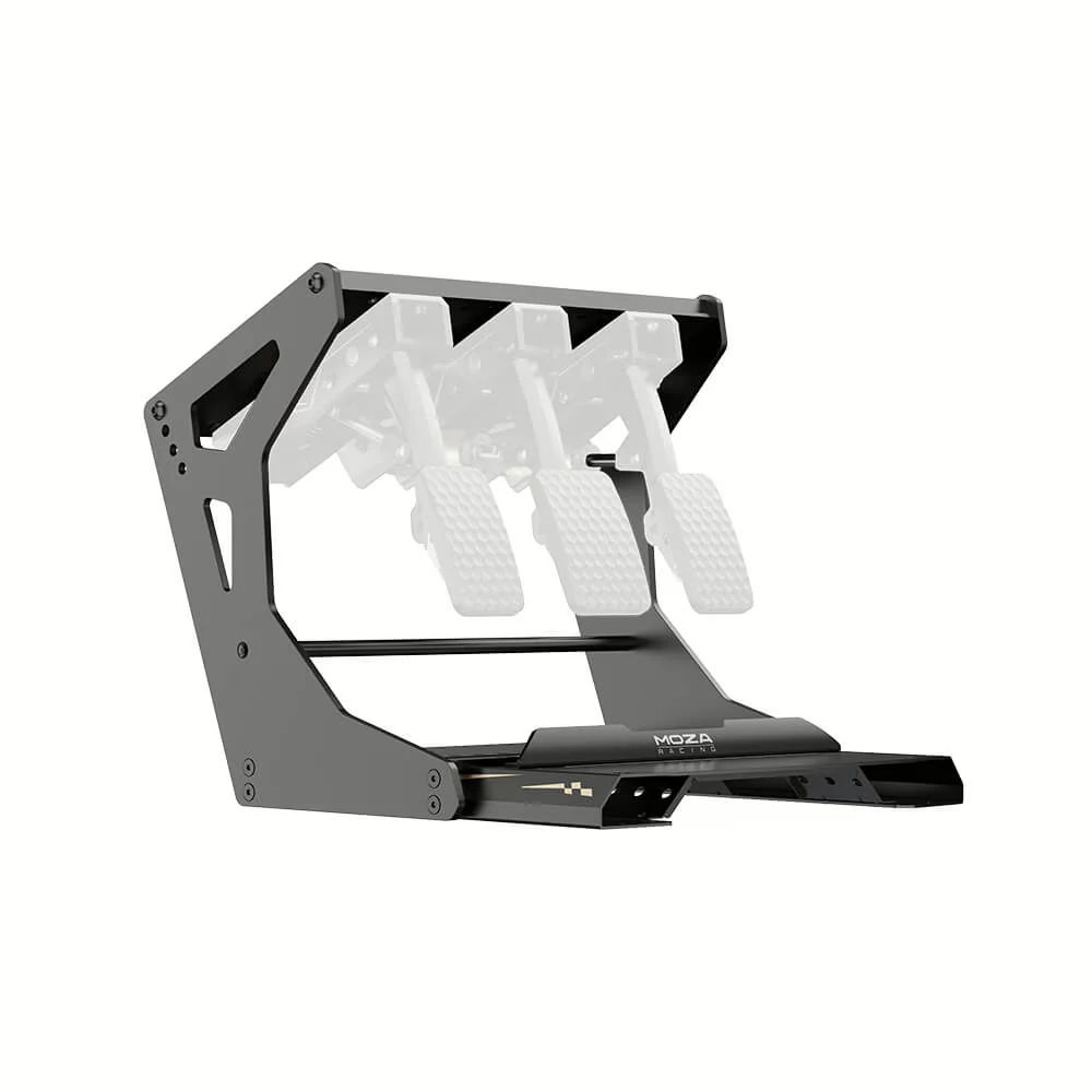 Рама MOZA CRP2 Inversion Kit с левой стороны: боковая щека с пазами и основание с монтажными лапами