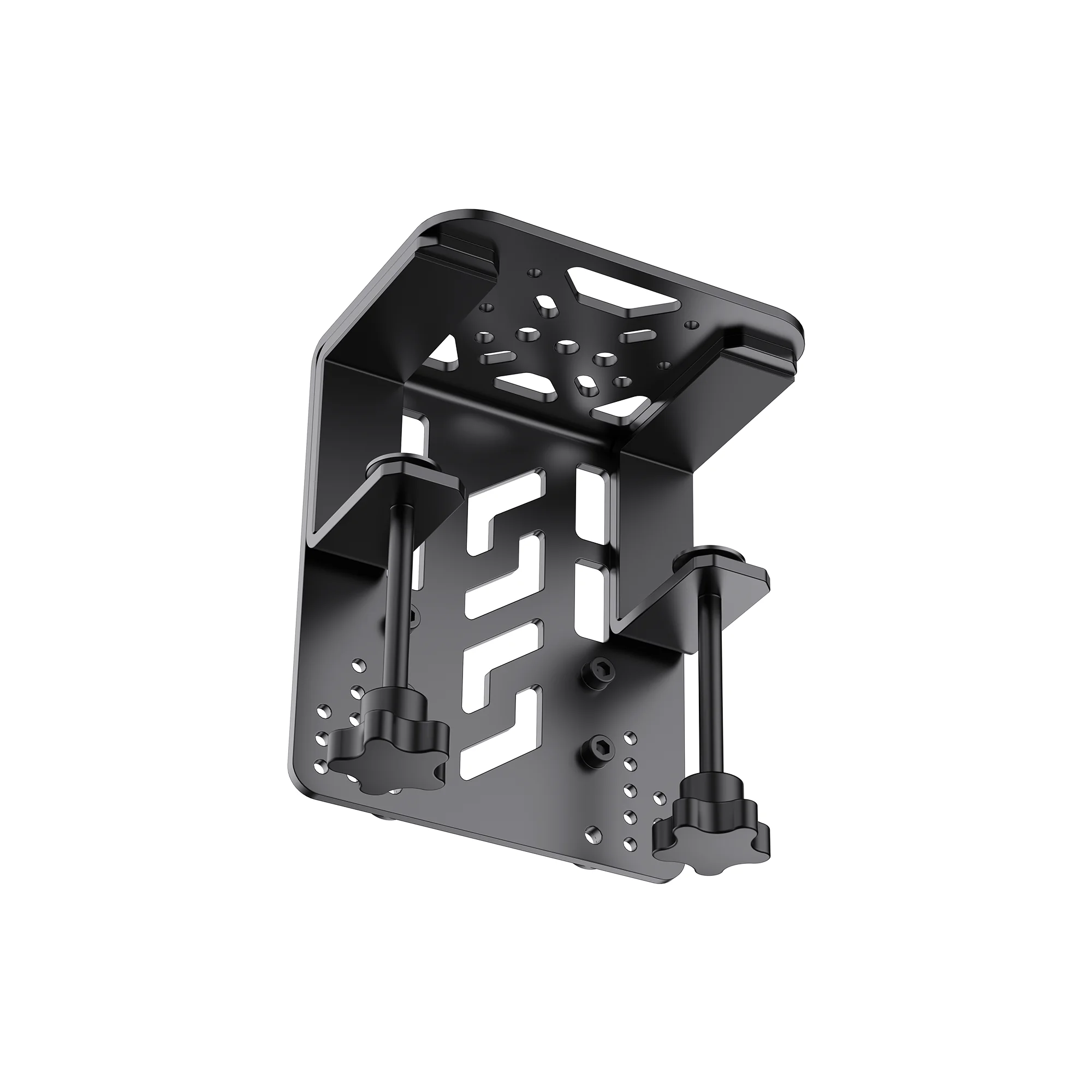 MOZA Flight Base Table Clamp справа снизу: монтажная площадка и два зажимных винта с рукоятками