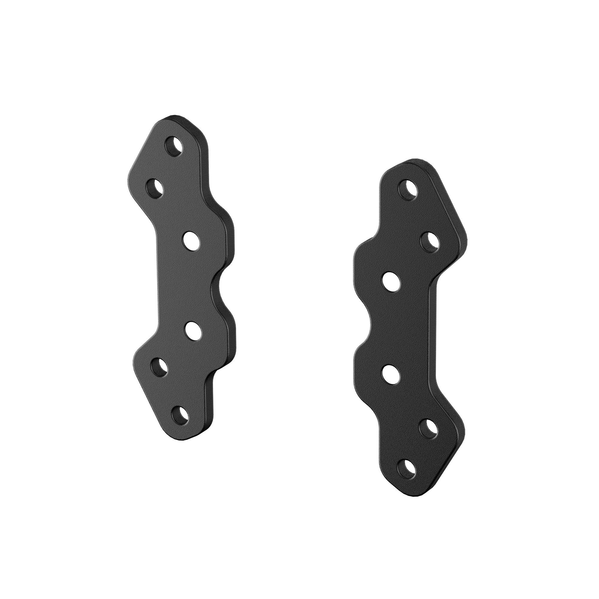 MOZA HMA Profile Adapter Kit под углом: видны толщина пластины и два больших отверстия