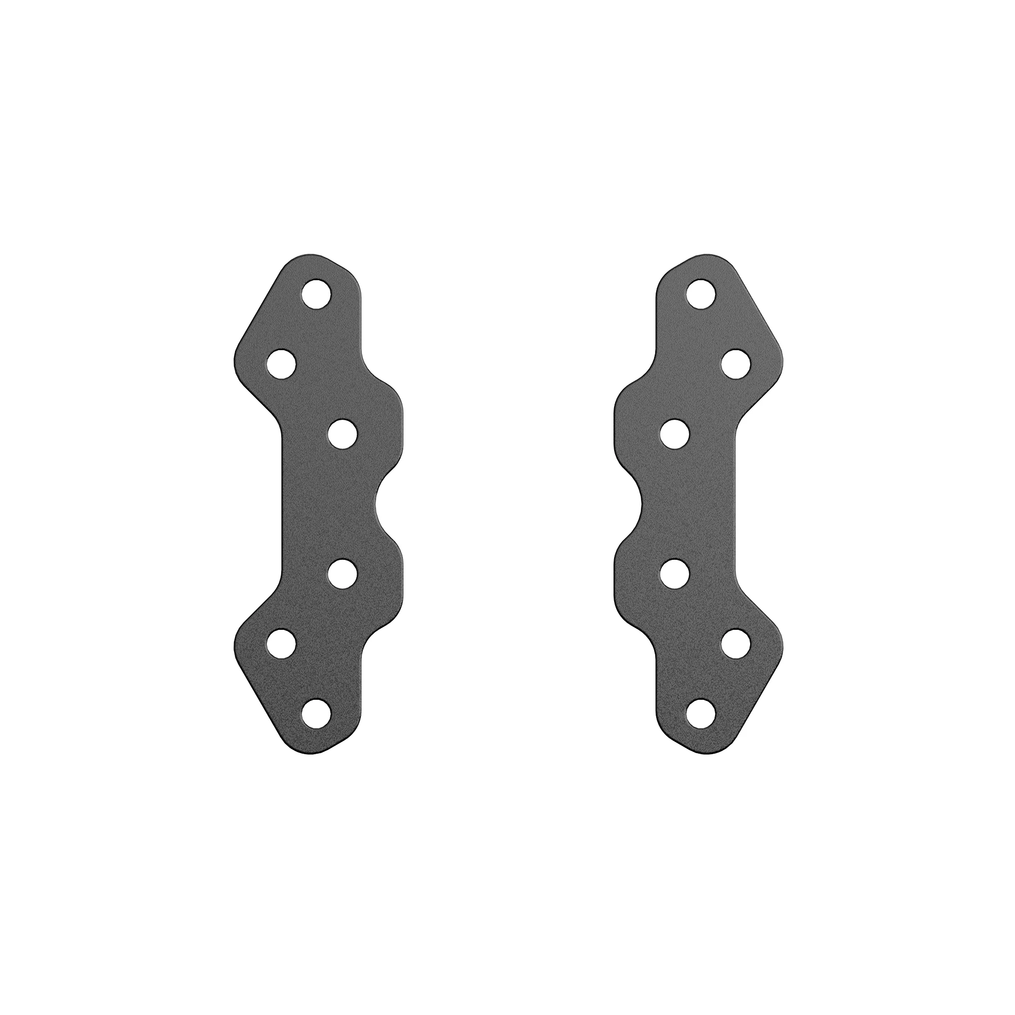 Пластины MOZA HMA Profile Adapter Kit: две фигурные металлические пластины с крепёжными отверстиями
