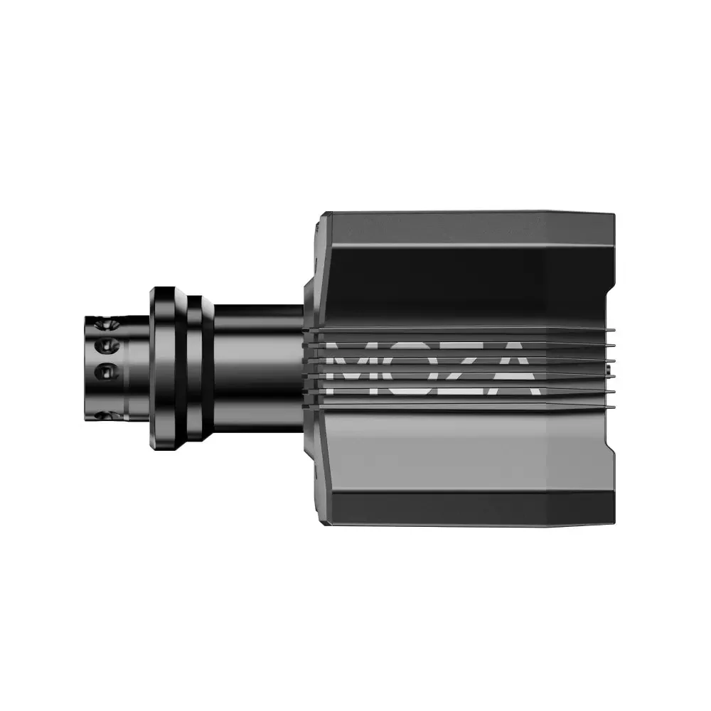 Профиль базы MOZA R9 V3: вал с быстросъёмом MOZA Quick Release и рёбра корпуса