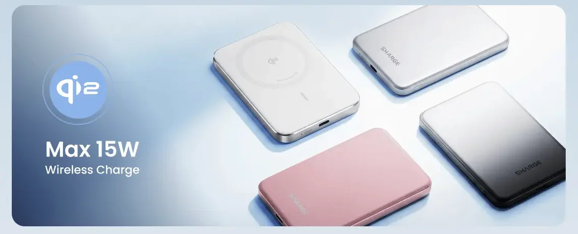 Qi2 wireless charging up to 15 W and the AeroMag Air colour range, including the pink body