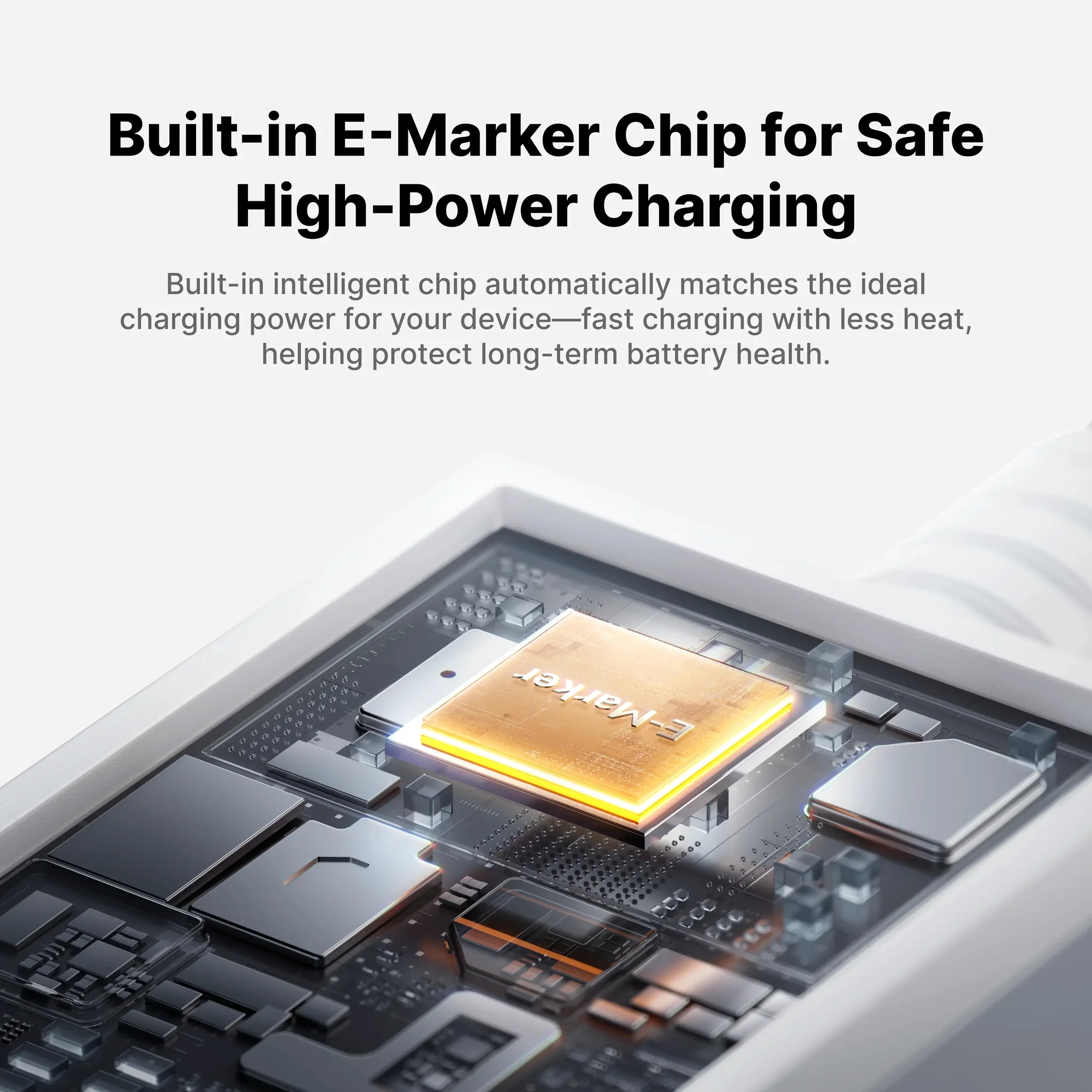 Иллюстрация SHARGE: чип E-Marker внутри разъёма кабеля MagLoop