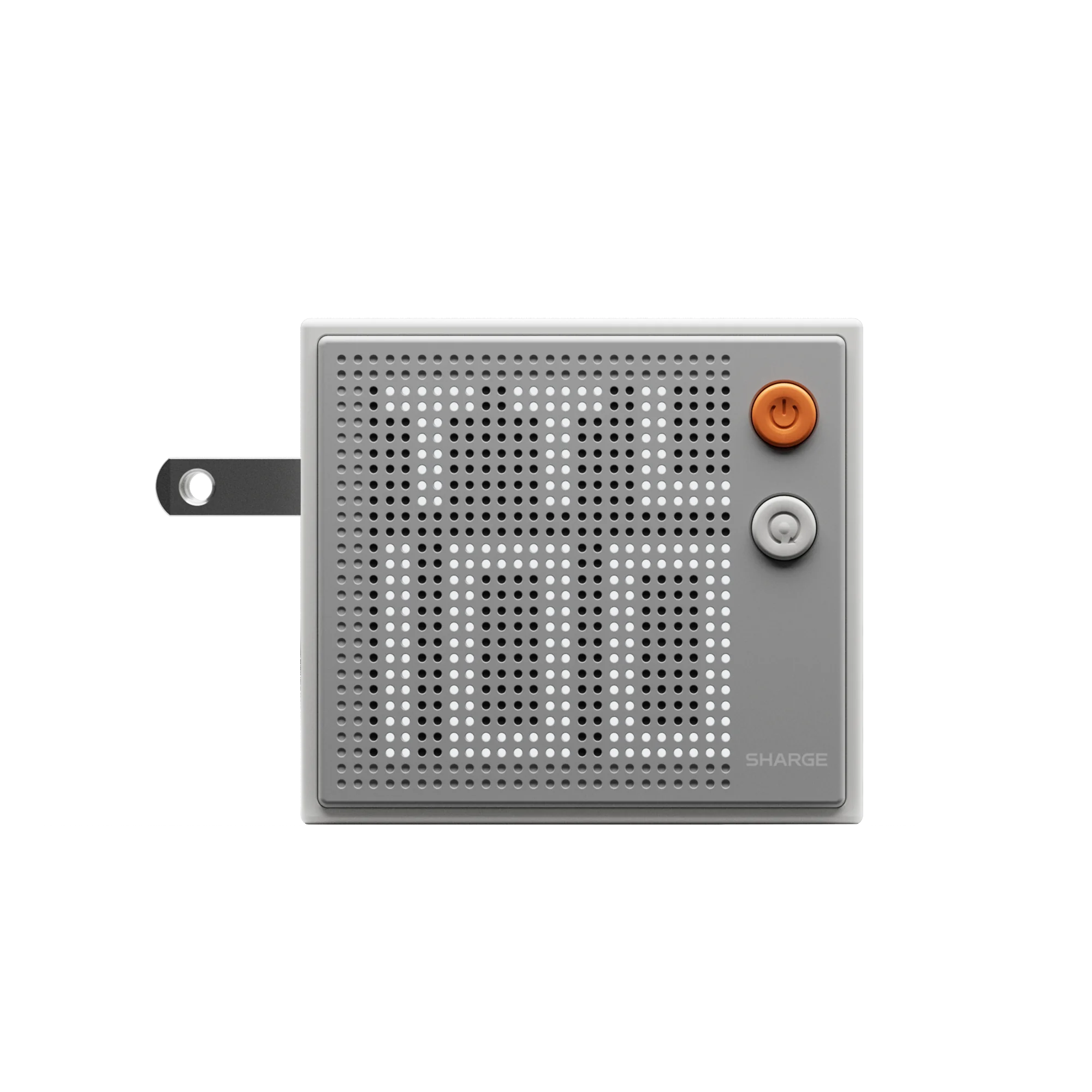 Pixel 100, белый: вид спереди на точечный дисплей и сложенную вилку