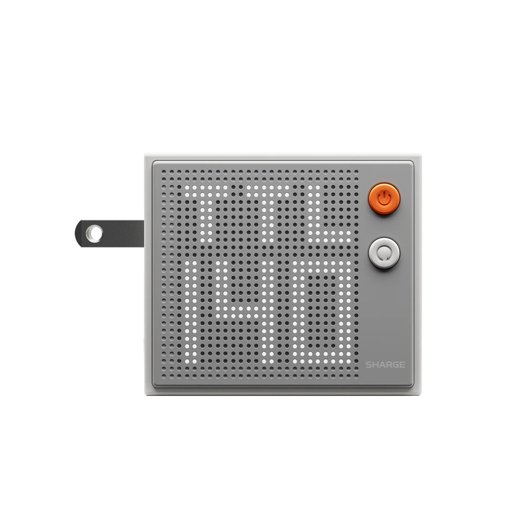 SHARGE Pixel 140 в белом цвете: точечный дисплей и кнопки на передней панели