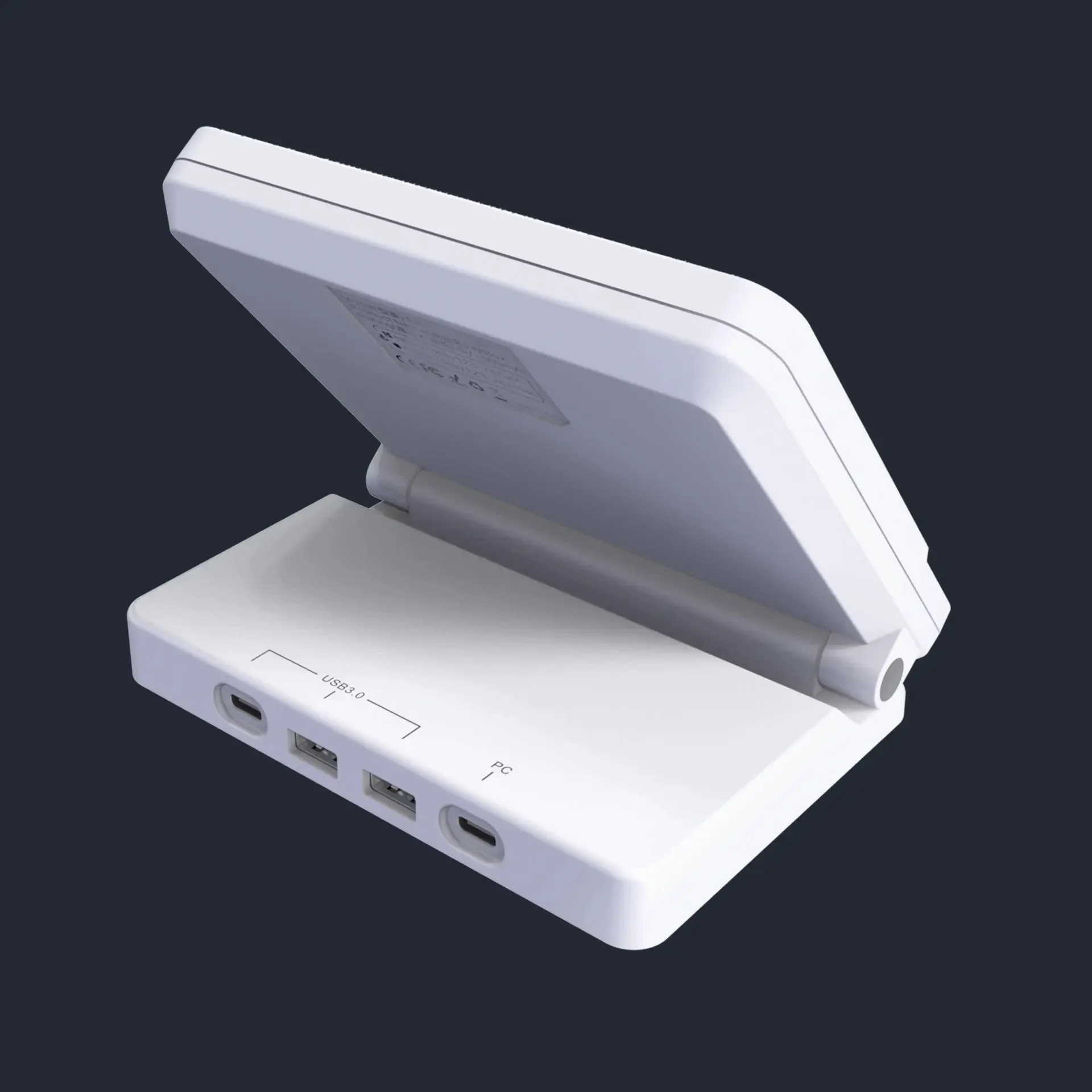 Порты в подставке Stream Dock N4: USB-C, два USB-A и отдельный порт USB-C с подписью PC