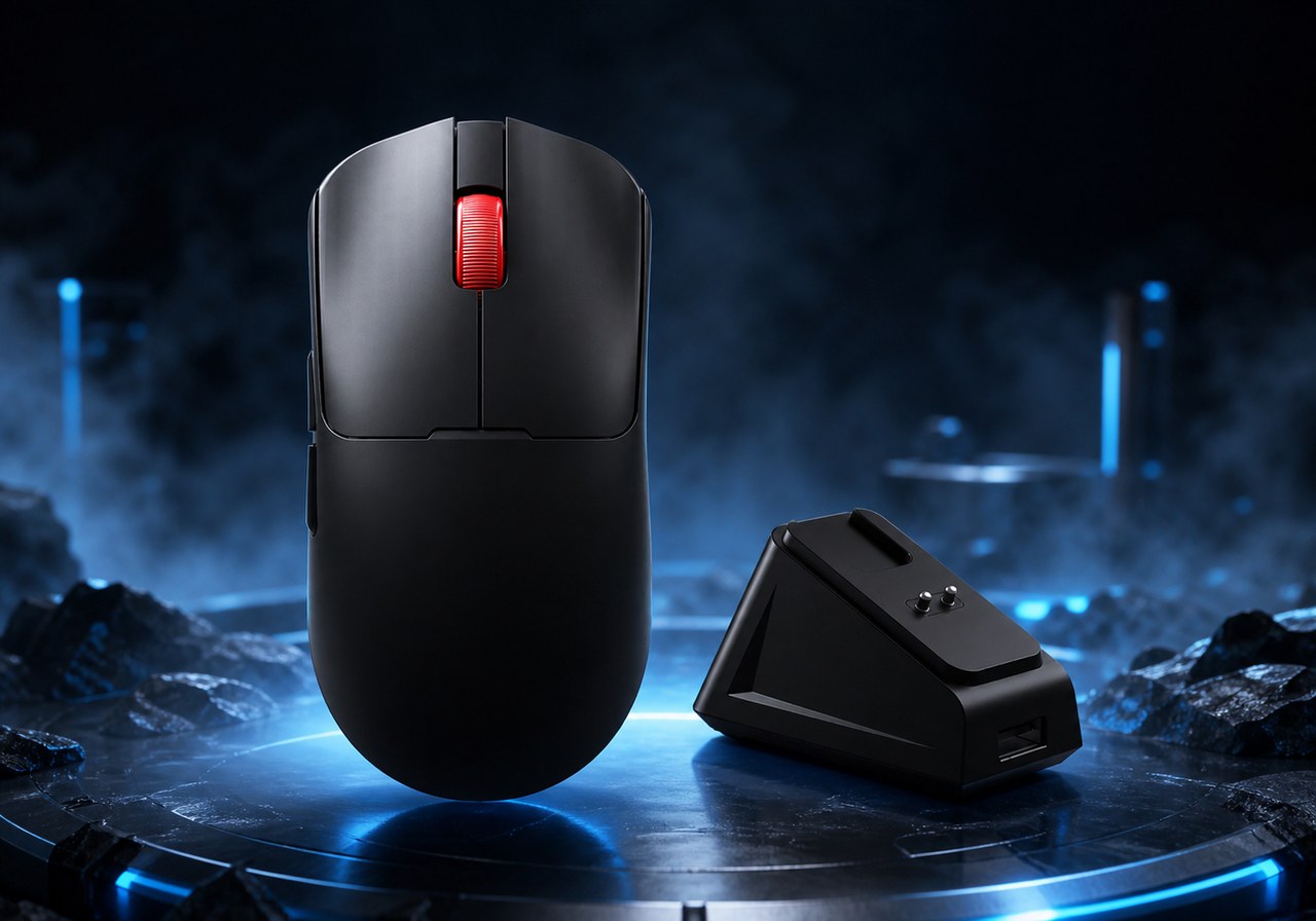 AULA SC380 Pro — беспроводная игровая мышь 55 г с зарядной док-станцией