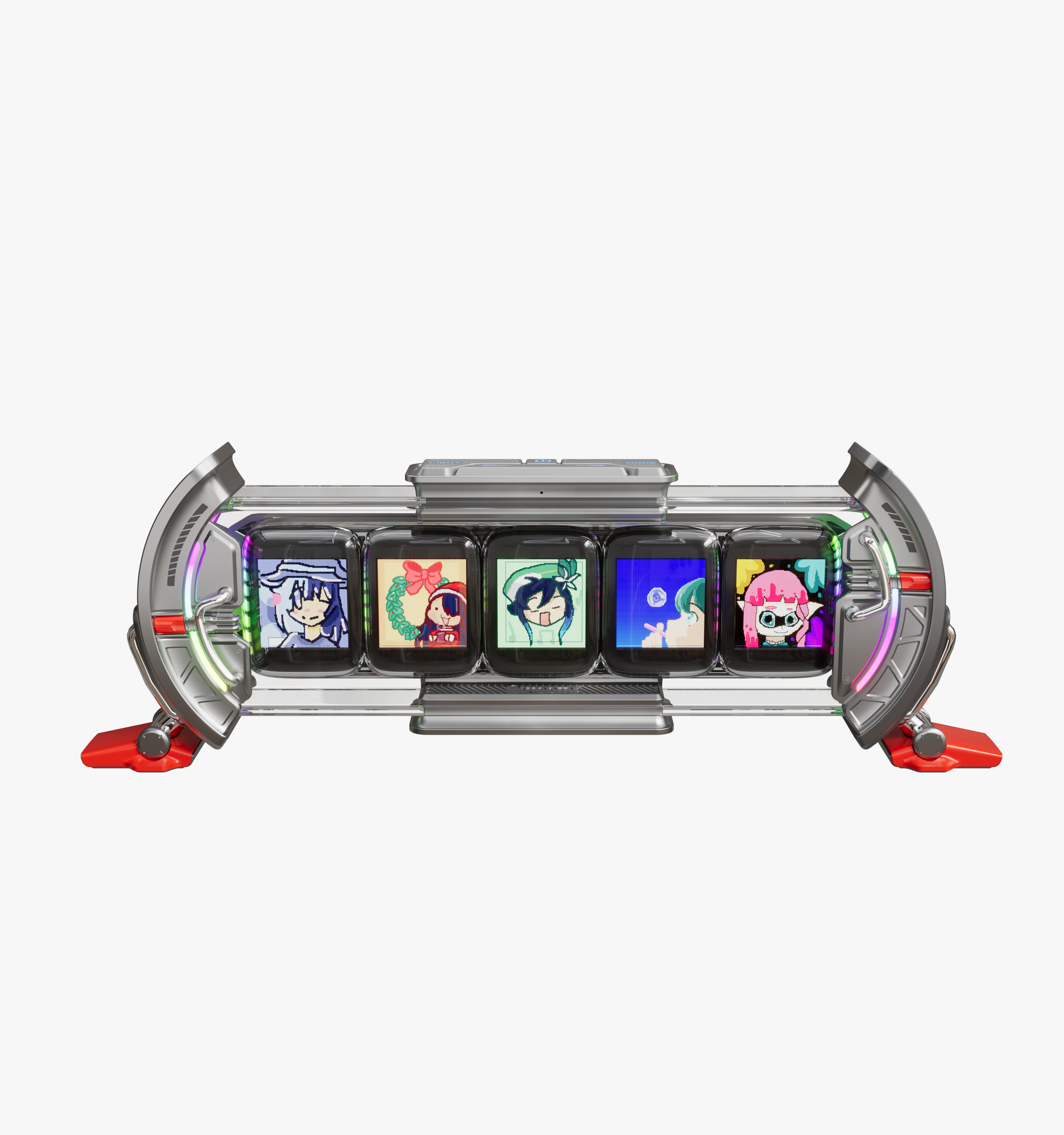 Divoom Times Gate — инфо-дисплей из пяти экранов 128×128