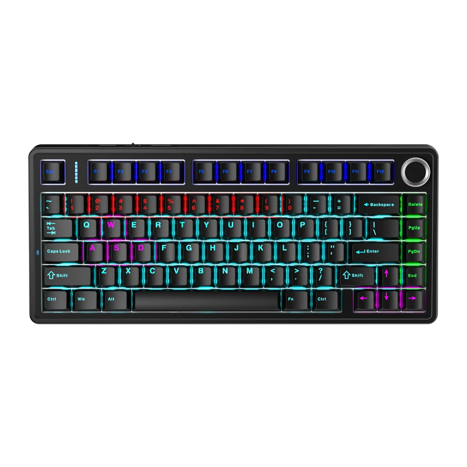 AULA F75 Wired Version — Black/red F75 without a numpad
