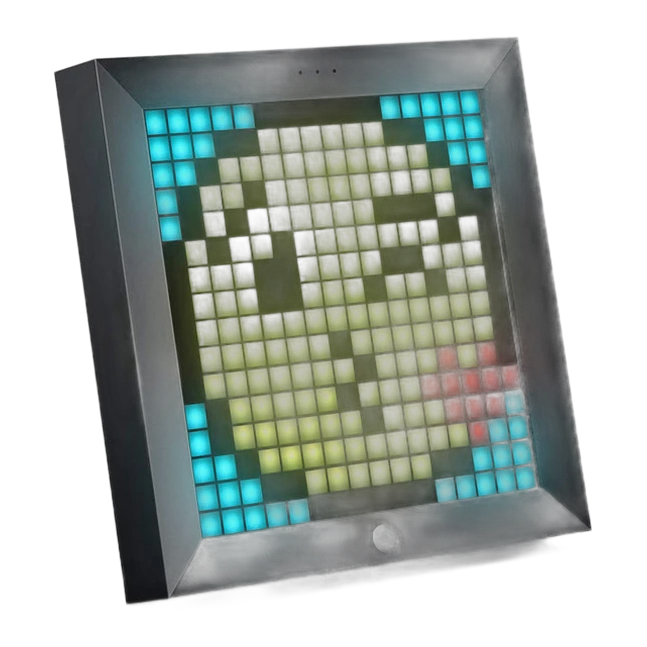 Divoom Pixoo — пиксель-дисплей 16×16 с часами и визуализатором