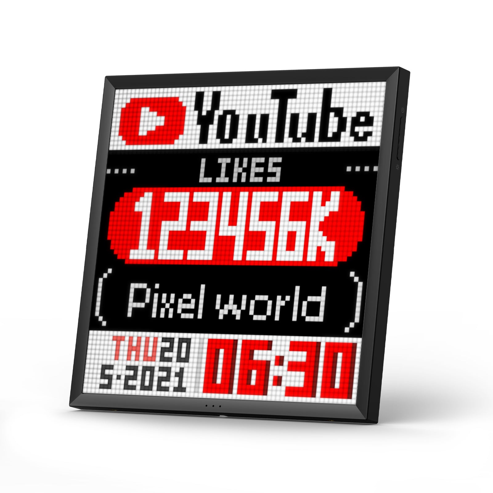 Divoom Pixoo — пиксель-дисплей 16×16 с часами и визуализатором