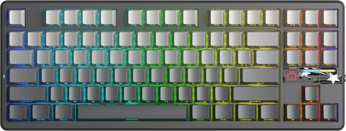 AULA F87 Pro V2 — tkl gasket-клавиатура с опросом 8k