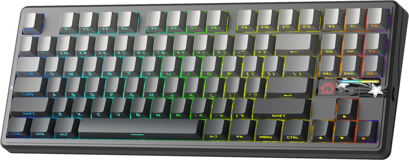 AULA F87 Pro V2 — tkl gasket-клавиатура с опросом 8k