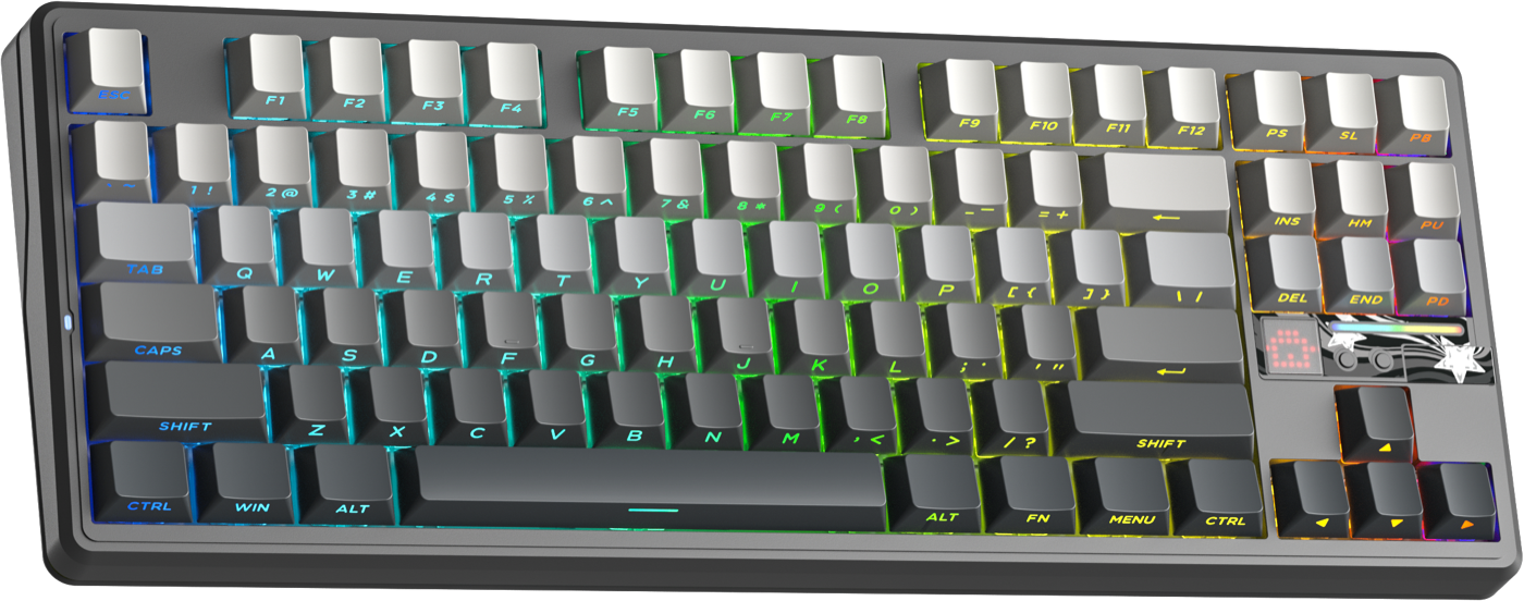 AULA F87 Pro V2 — tkl gasket-клавиатура с опросом 8k