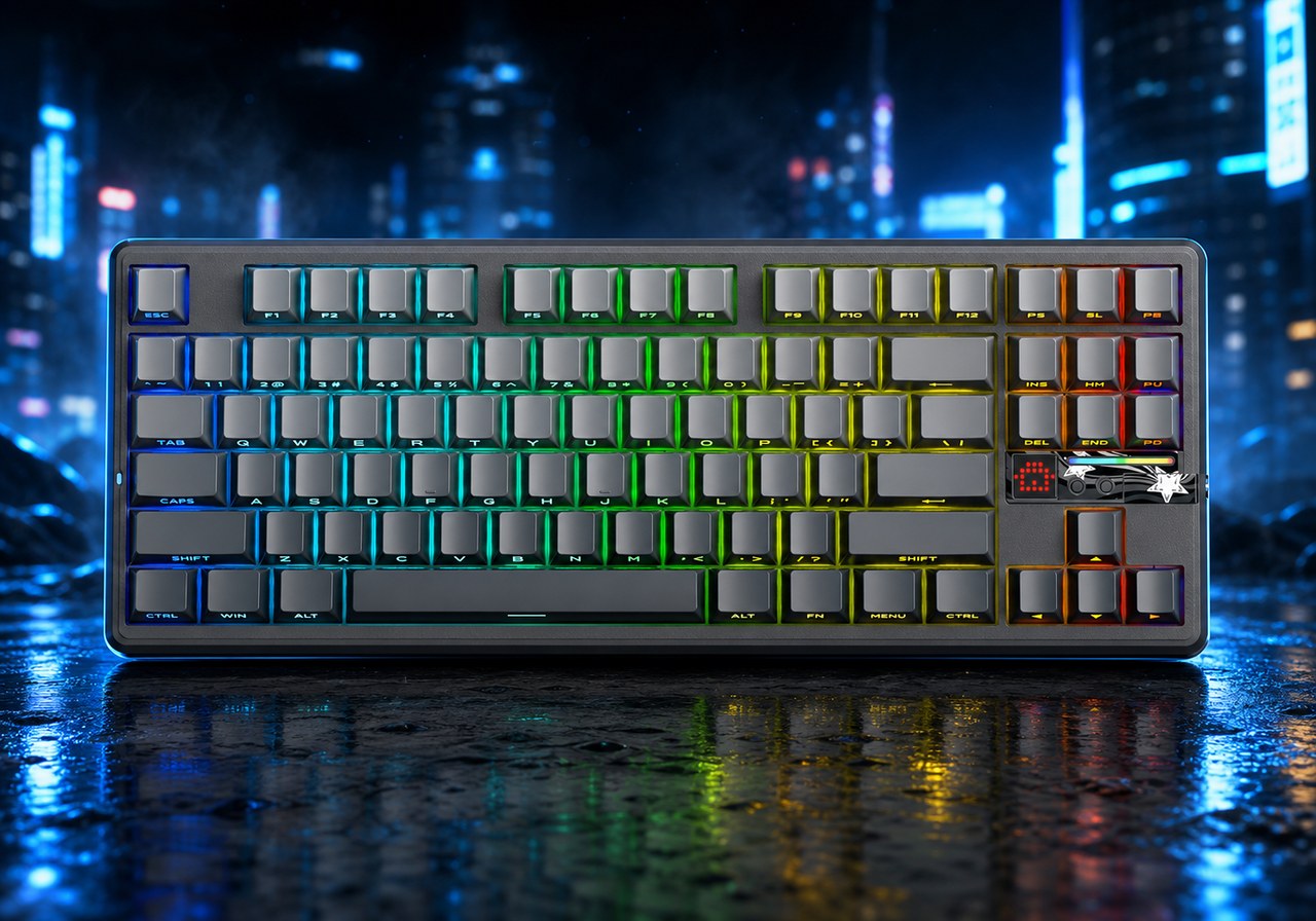 AULA F87 Pro V2 — tkl gasket-клавиатура с опросом 8k