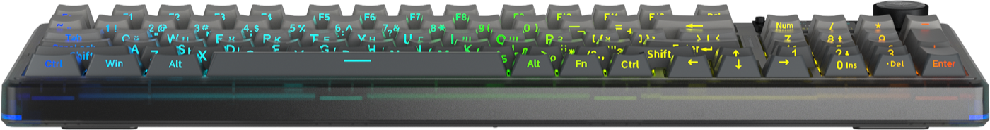AULA F98 Pro V3 — 96% беспроводная gasket-клавиатура с tft-экраном
