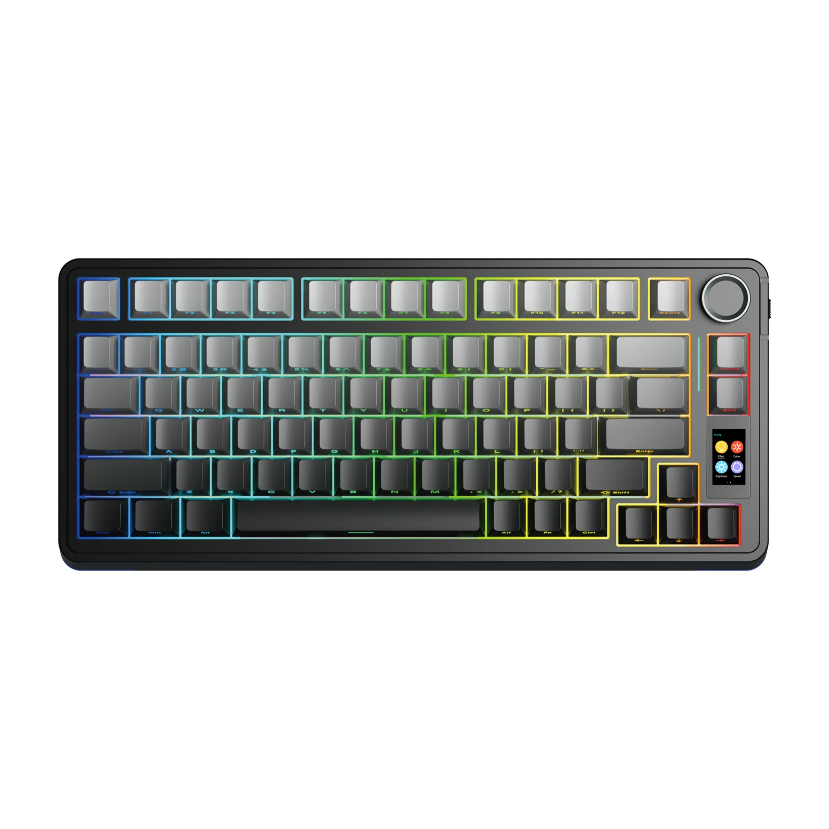 AULA S75Pro — Gradient Gray with Star Vector