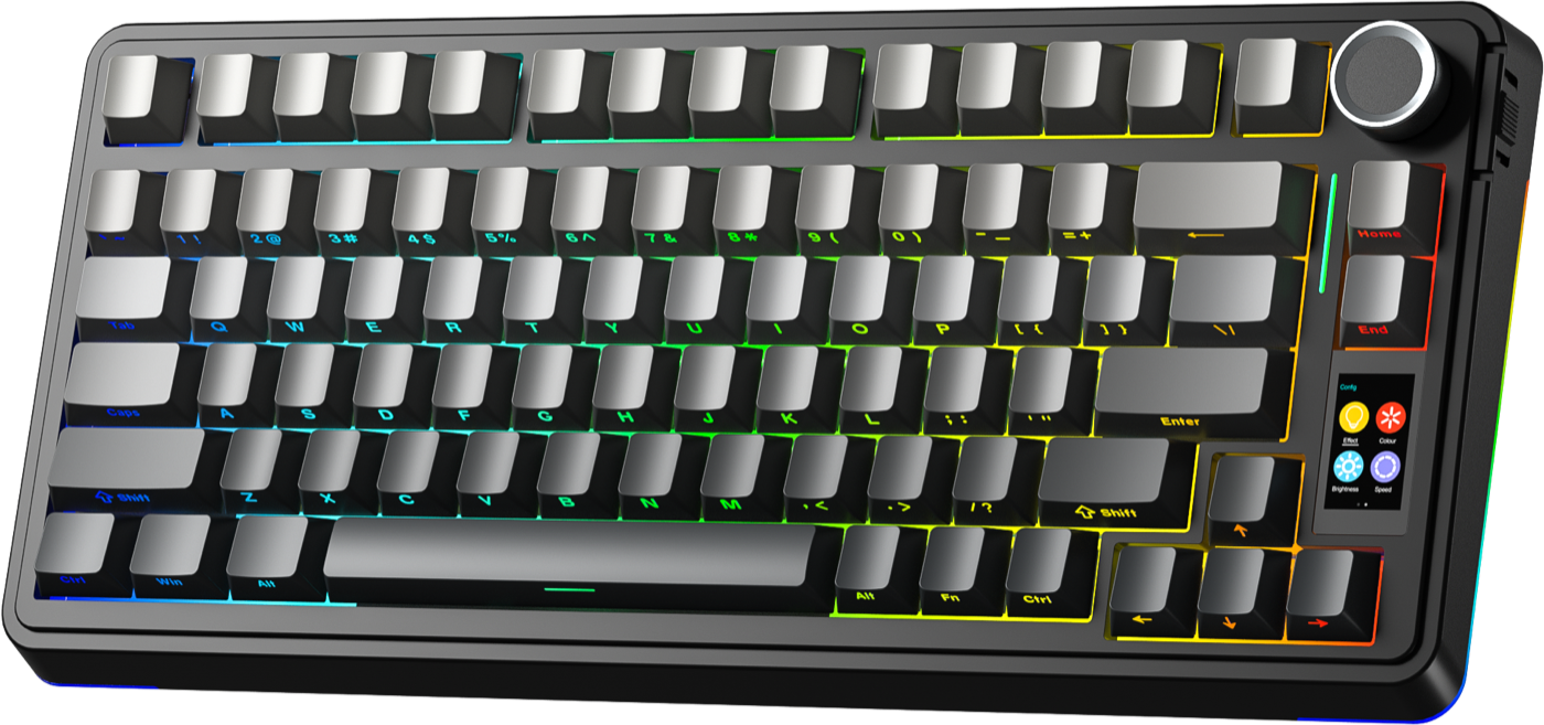 AULA S75 Pro — 75% беспроводная клавиатура с экраном и ручкой