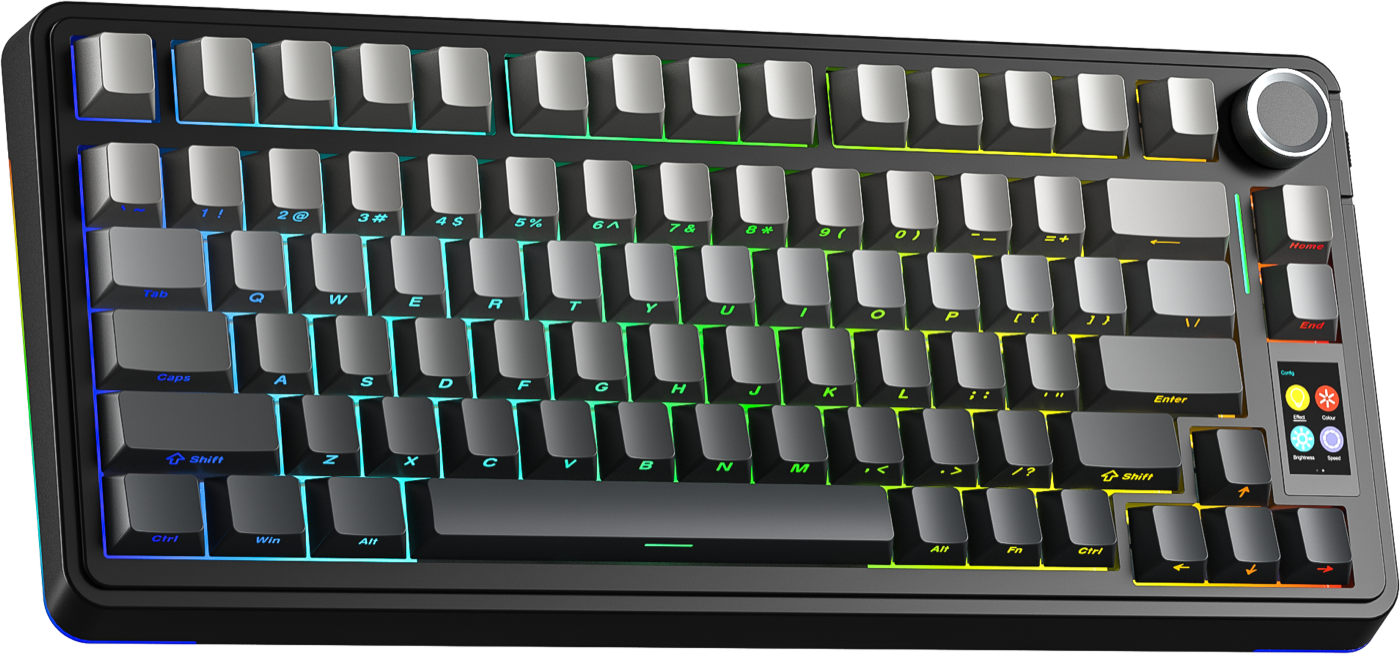 AULA S75 Pro — 75% беспроводная клавиатура с экраном и ручкой