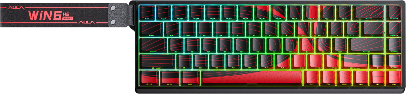 AULA WIN68 HE — проводная магнитная клавиатура с rapid trigger и 8k