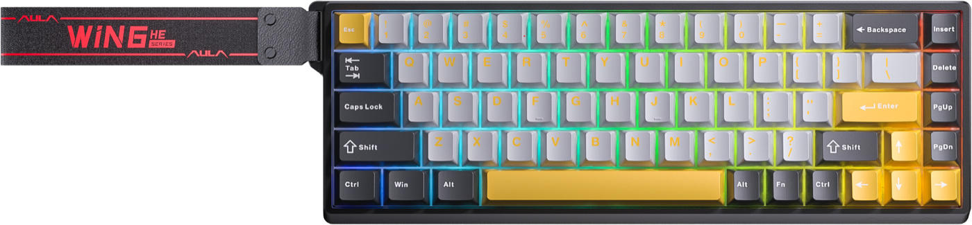 AULA WIN68 HE — проводная магнитная клавиатура с rapid trigger и 8k