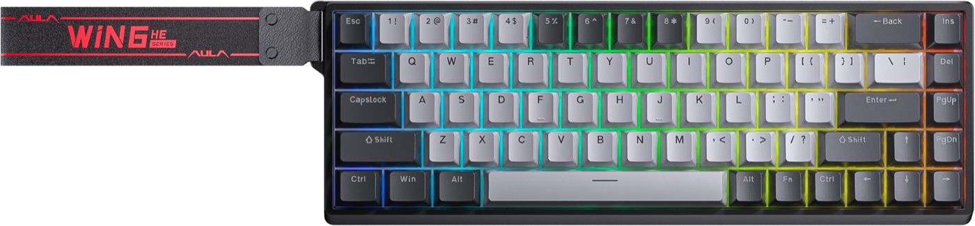 AULA WIN68 HE — проводная магнитная клавиатура с rapid trigger и 8k